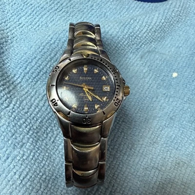 Bulova Marine Star Women’s Watch WR 100M Date Ind. 98U08 New Battery - Image 1 of 4