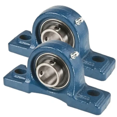 2x UCP208-UCP209 Pillow Block Bearing Self Aligning Bottom Foot Mount Housing - image 1 of 3