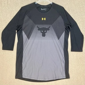 Camisa Project Rock Para Hombres XXL Negra Under Armour Threadborne Gimnasio Persecución Grandeza - Imagen 1 de 12