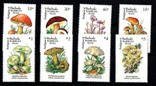 ANTIGUA & BARBUDA FUNGHI MUSHROOMS STAMPS YVERT TELLIER 1258/65 MNH**