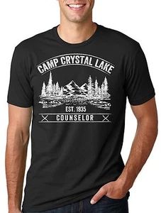Camp Crystal Lake T-shirt Counselor Tee Shirt Camp Camping T-shirt Summer Tee - Imagen 1 de 6