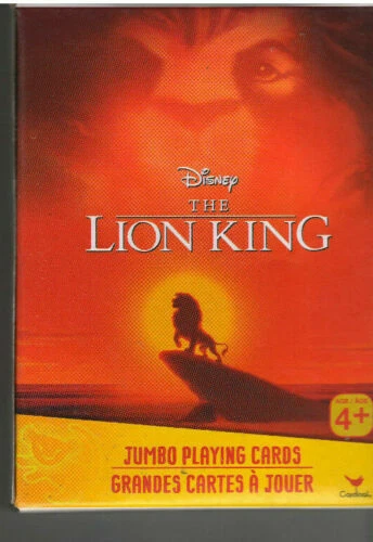 Игральные карты Disney The Lion King Jumbo ~ для детей от 4 лет НОВОЕ ОБЪЯВЛЕНИЕ О ТОВАРЕ - Изображение 1 из 1