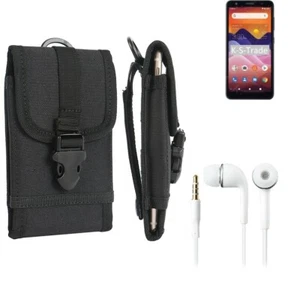 For ZTE Avid 579 + EARPHONES Belt bag outdoor pouch Holster case protection slee - Picture 1 of 6