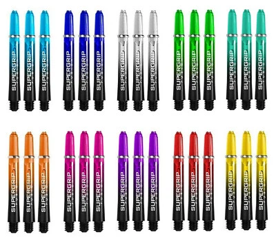 3 New Sets Harrows SuperGrip Fusion Medium Dart Shafts - Ships w/ Tracking