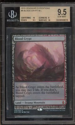 Magic the Gathering MTG Blood Crypt Zendikar Expeditions Foil #8 BGS 9.5 - Image 1 of 2