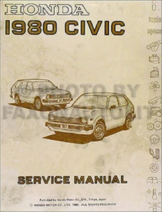 1980 Honda Civic Tienda Manual Originales 80 Reparación Servicio Libro OEM Dx Gl - Imagen 1 de 2