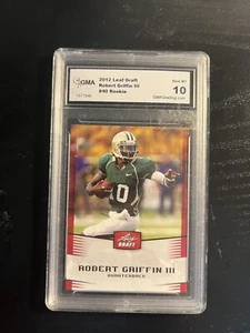 2012 LEAF DRAFT Robert Griffin III RG3  #40 BLUE ROOKIE RC GMA 10 GEM MINT - Picture 1 of 2