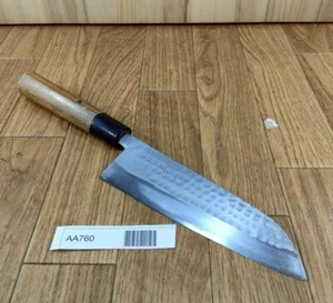 Cuchillo de cocina de chef japonés SANTOKU vintage de Japón para todos 165/310 mm AA760 - Imagen 1 de 17