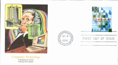FLEETWOOD - COMPUTER TECHNOLOGY OCT 8 1996 PROVING GROUNDS FIRST DAY COVER BX8 - Image 1 of 2
