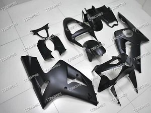 For Ninja ZX-6R 03-04 Matt Black ABS Injection Mold Bodywork Fairing Kit Panels - Picture 1 of 9