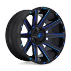 Fuel 1PC D644 Contra 20x9 6x135/6x139.7 20mm Gloss Black Blue Tinted Clear Wheel