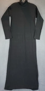 Vintage Prairie Rollkragen Pullover Kleid Gr. S Langarm schwarz Strick Maxi gerippt EUC - Bild 1 von 11