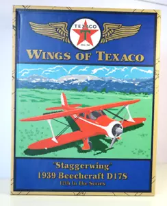 Wings Of Texaco Staggerwing 1939 Beechcraft D17S 12º en la serie nuevo en caja - Imagen 1 de 5