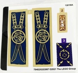 LEGO Sticker Sheet NINJAGO: Legacy:Tournament of ElementsNEW - Picture 1 of 1