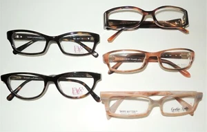 5 NEW EYEGLASSES 1 LOT DIANE von FURSTENBERG, ELIZABETH ARDEN,CYNTHIA ROWLEY - Picture 1 of 11