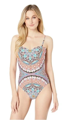 Mandala feminina Kenneth Cole estampa conversível peça única média - Imagem 1 de 2