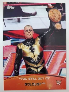 2015 Topps WWE Crowd Chants Insert "YOU STILL GOT IT!" 8 OF 10 GOLDUST - Picture 1 of 2