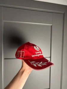 Vintage 2000 Formula 1 Michael Schumacher Ferrari F1 Racing Red Cap Hat - Picture 1 of 8