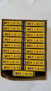 BUSSMANN MDX 1-6/10 1-6/10 AMP 250V FUSIBLE DE RETARDO DE TIEMPO 1/4" x1-1/4" CAJA DE 5 PIEZAS - Imagen 1 de 1