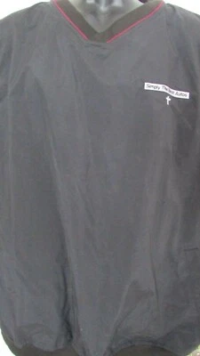 New Men's XL Polo Nylon Windbreaker Vest Black Sleeveless By Outer Banks - Image 1 of 4