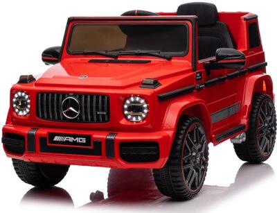 Mercedes G63 AMG, 4 Stoßdämpf, Kinderauto Kinderfahrzeug Kinder Elektroauto Rot - Bild 1 von 4