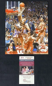 Foto firmata 8x10 Sidney Moncrief Arkansas Razorbacks Milwaukee Bucks ~ JSA COA - Foto 1 di 5