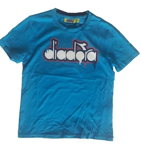 Diadora Maglietta T-shirt Junior Articolo 170629 Colore 65104 Azzurro - Picture 1 of 1