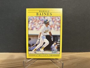 1991 MLB Fleer Harold Baines #2 Base Card - Pulled From Sealed Set