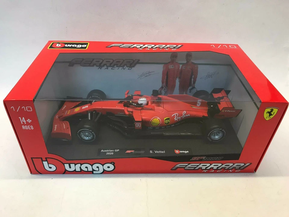 BBurago Burago Ferrari SF1000 #5 Sebastian Vettel 2020 1/18 BU16808VW - Bild 1 von 1