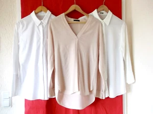 2 weiße Blusen und 1 beiges Shirt von DRYKORN Gr. 38 TOP !!!!! - Bild 1 von 7