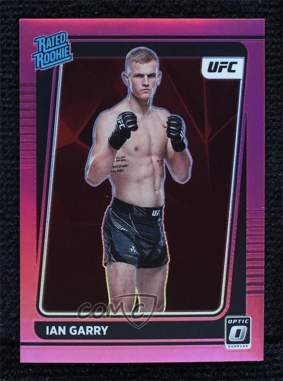 2022 Panini Donruss Optic UFC Pink Prizm 20/25 Ian Garry #108 Rookie RC