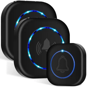 Wireless Door Bells Waterproof 1000ft Long Range Plug in Home Cordless Doorbell - Picture 1 of 25