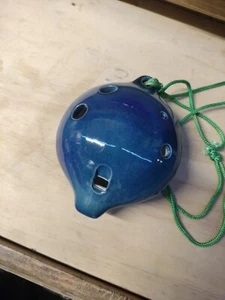 Vintage Langley Ceramic Ocarina ALTO G Music Instrumental Box Lanyard Vessel... - Picture 1 of 7