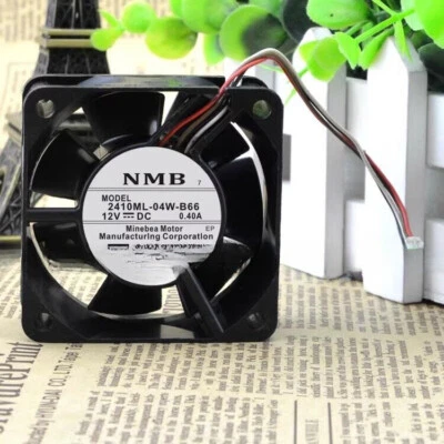 For NMB 2410ML-04W-B66 6025 12V 0.40A 6cm 4-Wire Chassis Cooling Fan - Image 1 of 4