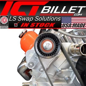 LS1 98-02 Camaro Z28 Manual Belt Tensioner w/ Pulley LS LS2 GTO Billet Aluminum - Bild 1 von 6