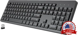 Teclado Bluetooth Para computadora/computadora de escritorio/PC (Negra) NUEVO US - Picture 1 of 8