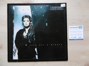Sandra (Lauer/Cretu) Autogramm signed Maxi-Cover 12 Stop for a Minute Vinyl ACOA - Picture 1 of 3