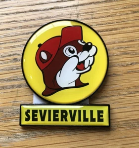 Buc-ee's Souvenir Magnet - Sevierville Tennessee Schild - gelb 2 x 2,5 Zoll - neu - Bild 1 von 2
