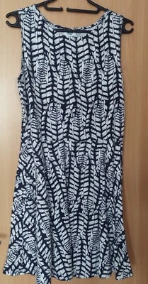 Damern-Sommerkleid dunkelblau/weiß, Gr. 40 fällt klein aus - Bild 1 von 3