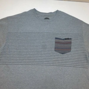 Camiseta de bolsillo a rayas O'NEILL SURF COMPANY SURF SURF SURF SURF para hombre L gris - Imagen 1 de 4