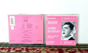 Massenet: Manon Highlights, Di Stefano, CD 1991, Opera Made in Italy - Rare - Picture 1 of 2