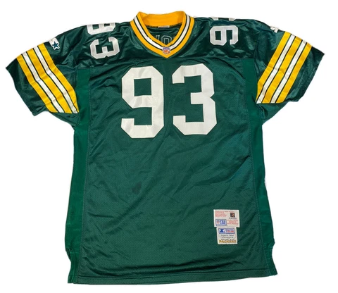 Vtg Starter Pro Line Green Bay Packers Gilbert Brown # 93 Jersey Size 52 USA Cover