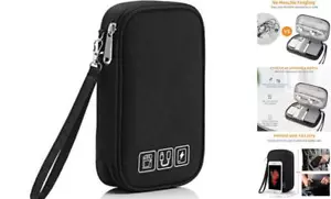 Electronic Organizer, Small Travel Cable Organizer Bag Pouch Portable - Picture 1 of 7