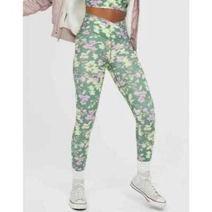 Leggings incrociati a vita alta OFFLINE By Aerie Real Me taglia XXS corti NUOVI - Foto 1 di 4