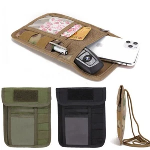 Tactical Anti-Theft Passport Hidden Wallet Neck Lanyard Credit Card Storage Bag - Picture 1 of 18