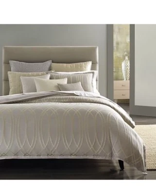 Hudson Park Delano Champagne King Bedskirt . Brand New! - Image 1 of 3