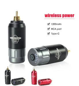 Wireless Tattoo Battery Power RCA Connector For Tattoo Machine Pen Supply - Picture 1 of 10