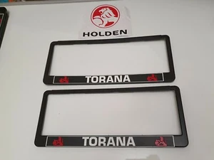 2 X TORANA NUMBER PLATE SURROUNDS SS GTR LC LJ LH LX UC SLR 5000 XU1 HOLDEN - Picture 1 of 1