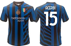 Maglia Acerbi Inter Home 2024 2025 Nerazzurra ufficiale Francesco 15 Due Stelle - Bild 1 von 5
