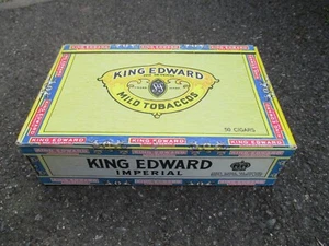 King Edward The Seventh Imperial Mild Tobacco Empty 50 Cigar Box WW2 Reenactment - Bild 1 von 11